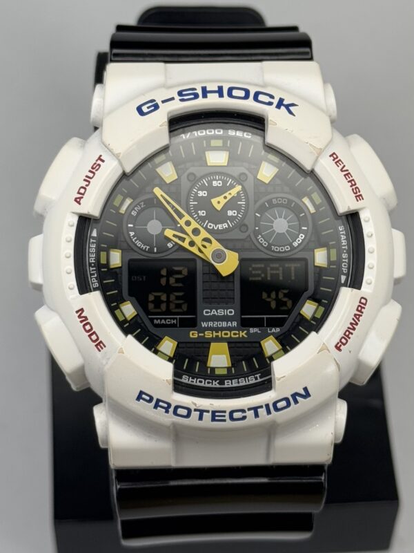 Casio G-Shock GA-100CS-7A White/Black Color