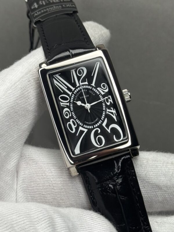 Alessandra Olla Firenze AO-4500 – Elegant Black Rectangular Japanese Quartz Watch