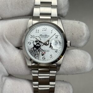 Kent Bros British Traditional KG-004 Original Steel Watch - JA Hand Painted Dial