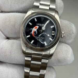 Louis-Jordi Sports LJ-201 High-Quality Quartz Watch – Hand Painted KOI Fish