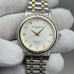 Nicola Valentino 33mm – Dual-Tone Dial with Dual-Tone Chain Elegant Watch