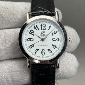 Pescarolo 33mm – White Dial with Black Strap Classic Watch