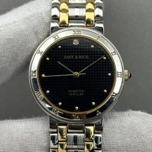 Fany & Rice 31mm – Black Dial with Dual Tone Chain Elegant Watch