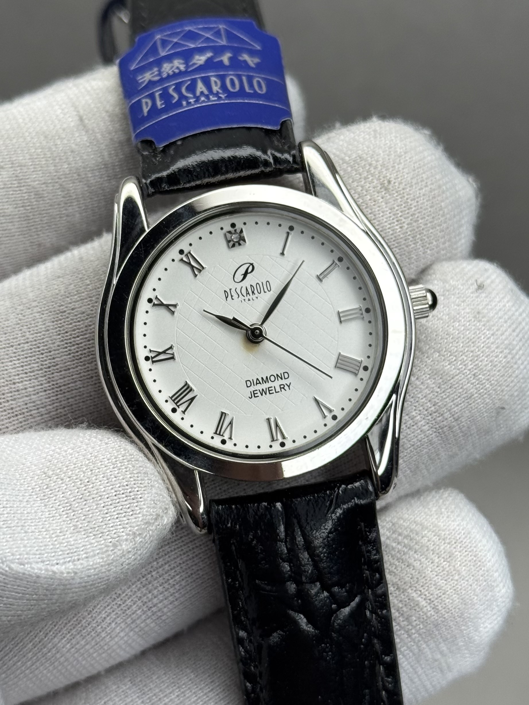 Pescarolo PG-707 – White Dial with Black Strap Classic Watch - Image 2