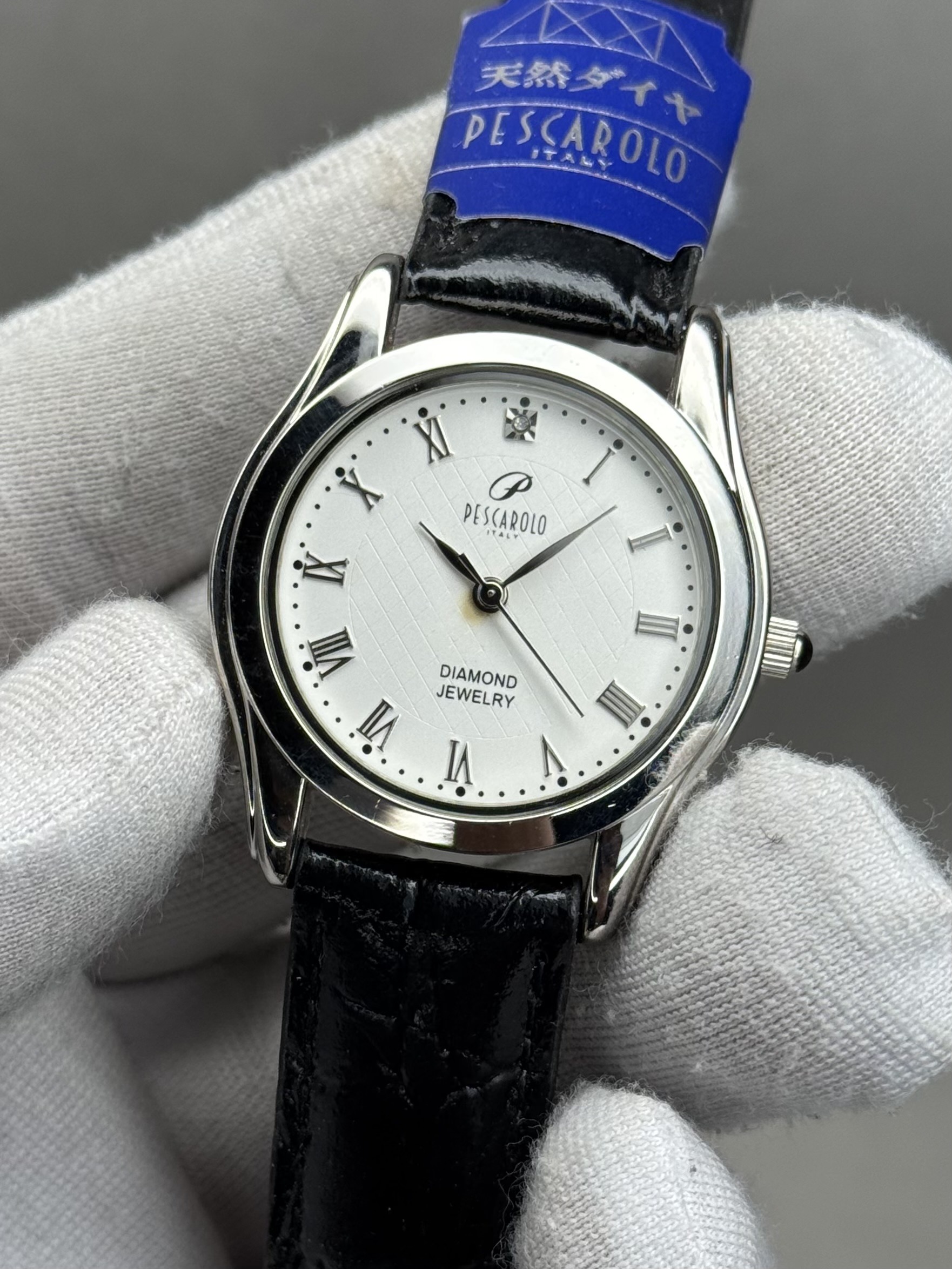 Pescarolo PG-707 – White Dial with Black Strap Classic Watch - Image 3