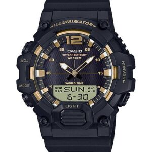 Casio HDC-700-9AV 48mm – Black Digital Analog Sport Watch with Resin Strap