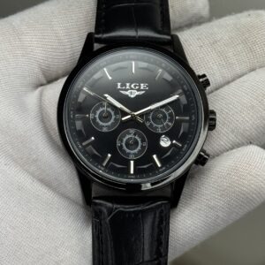 All Black Sports Chronograph Watch – Full Black Dial & Strap (Ref: 6181WM1 Black Edition)