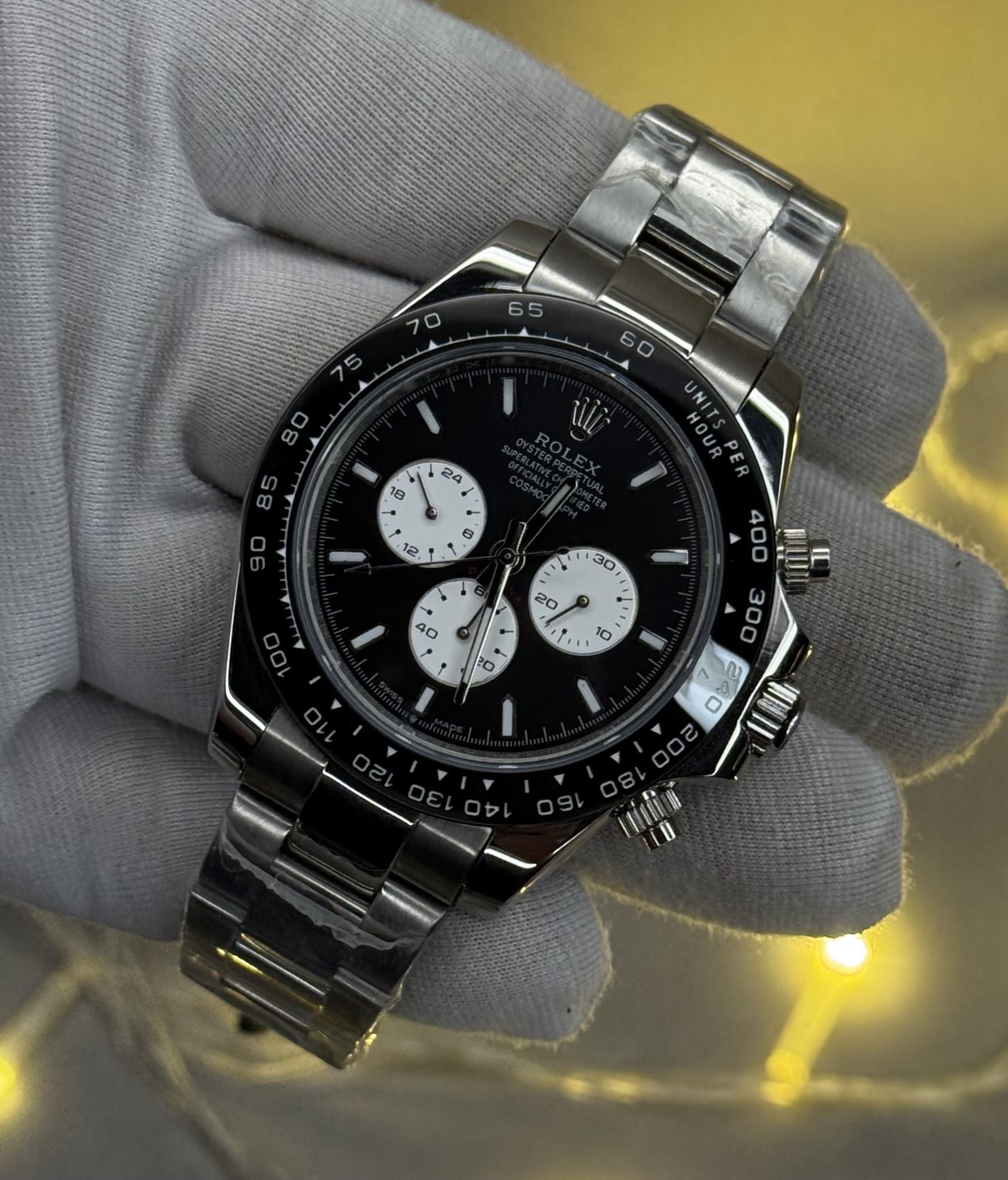 Cosmograph Daytona Style Watch β Le Mans Edition Design | Black Bezel | Premium Chronograph (Ref: 126529 Inspired) - Image 3