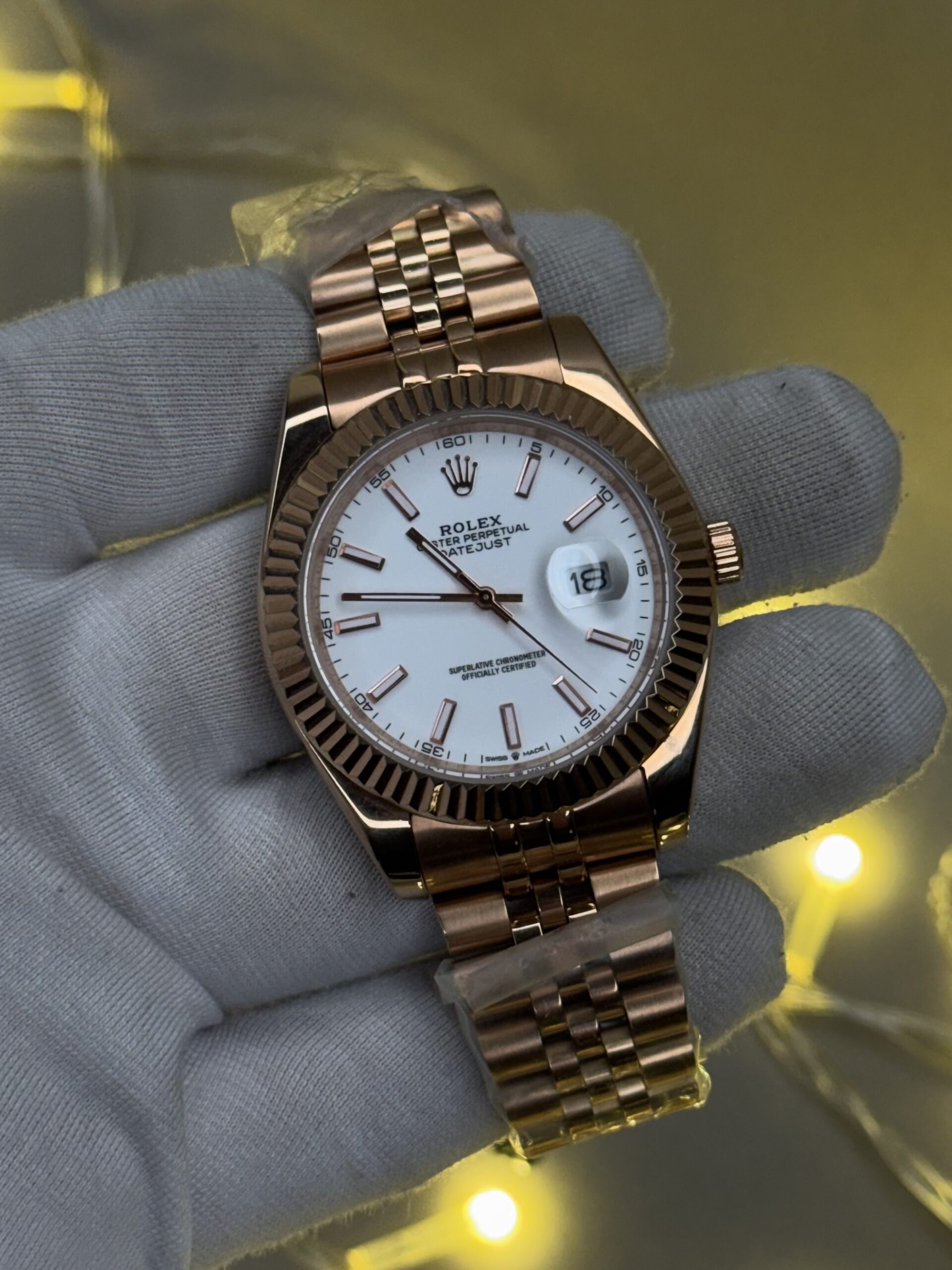 Datejust Style Watch β Dual Tone Silver & Gold | Classic Fluted Design (Ref: 126231 Inspired) - Image 2