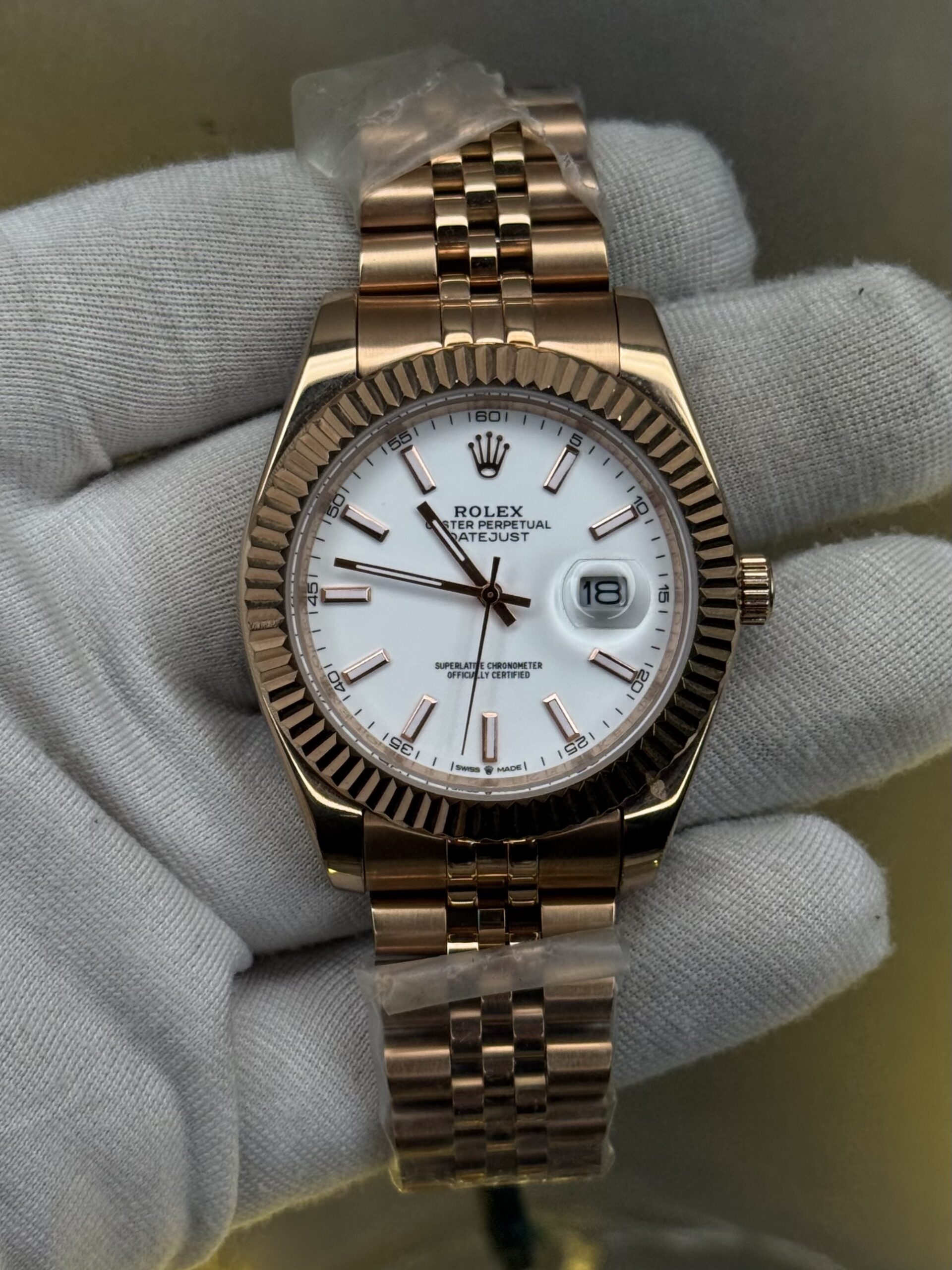 Datejust Style Watch β Dual Tone Silver & Gold | Classic Fluted Design (Ref: 126231 Inspired)