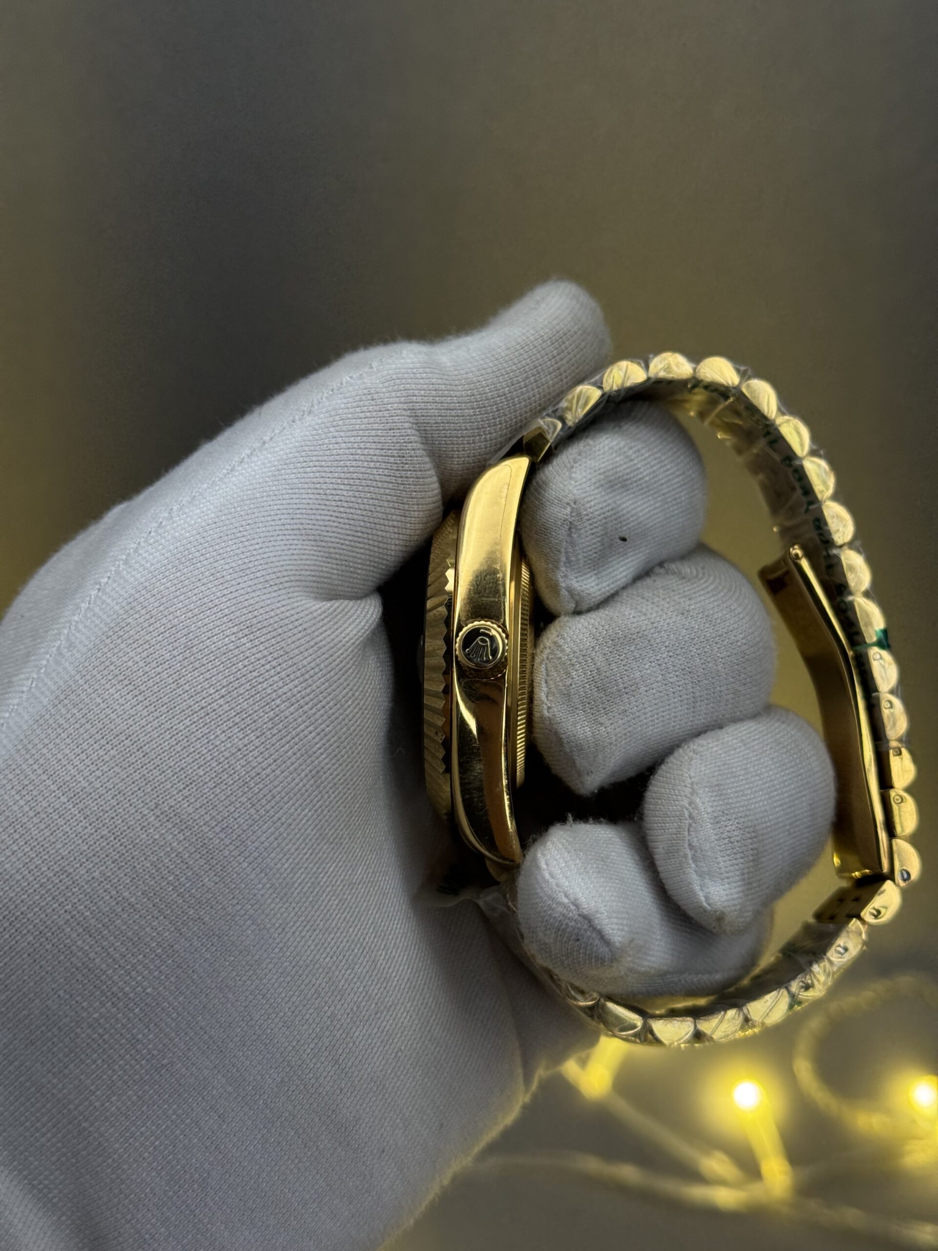 Datejust Style Watch β Olive Green Dial | Fluted Bezel | Premium Classic Design - Image 5